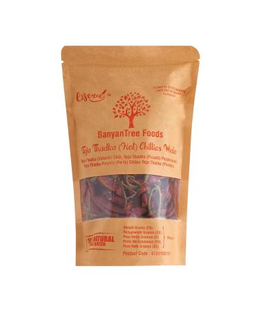 BanyanTree Foods Whole Dried Chilli | Red Chilli (Hot) 100g All Natural Indian Origin | No Color - Buy Online on GoSupps.com