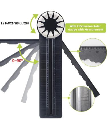 Paper Cutter  Paper Cutter for Cardstock  Paper Trimmer  Paper Slicer  Mini Paper Cutter  Paper Cutters and Trimmers  Paper Trimmer for Crafting  12-Shapes in 1 Cardstock Cutter - Buy Online on GoSupps.com