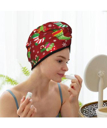 Buy Super Absorbent Microfiber Hair Towel Wrap for Women - Quick Dry Coral Velvet Cap for Long Curly & Thick Hair | Perfect Holiday Gift - Buy Online on GoSupps.com