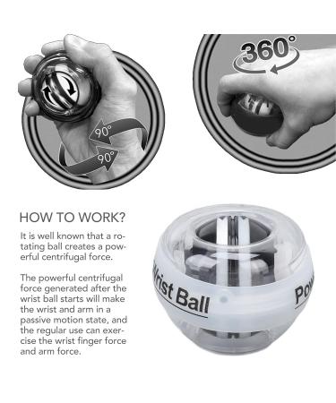 Power Wrist Ball - Anggrek Strength Training & Flexibility Trainer | Portable Wrist Wear for Enhanced Grip & Muscle Development - Buy Online on GoSupps.com