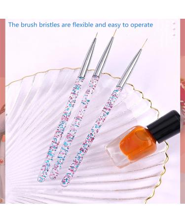 YUNYUN 3-Piece Nail Pen Set Nail Gel Polishing Painting Nail Decoration Painting Pen - Buy Online on GoSupps.com