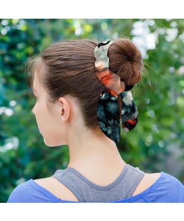 6 Pieces Bow Hair Scrunchies Rabbit Bunny Ear Scrunchies Orange Pattern Bow Bowknot Scrunchies Bobbles Elastic Hair Ties Ropes Ponytail Holder Accessories for Women Girls Color 1 - Buy Online on GoSupps.com