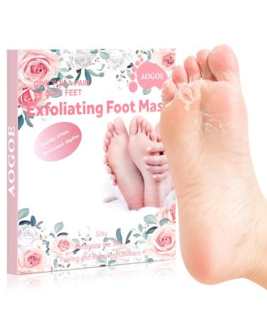 Masque Pieds Peeling Exfoliant 4 Paires Masque Pieds Hydratant Exfoliant Saveur Rose Masque Peeling pour les Pieds Chaussette Exfoliante pour Nourrissant Callosit s Crevasses et Pieds Secs