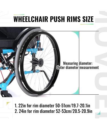 Wheelchair Wheel Covers Silicone Wheelchair Push Rim Covers Non-Slip Wear-Resistant Improve Grip and Traction 7 Colors(Pink 24 inches) 24 inches Pink - Buy Online on GoSupps.com
