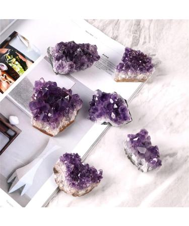 Natural Crystal Rough Natural Stone Natural Raw Amethyst Cluster Quartz Purple Crystal Cluster Stone Home Decoration Crafts Decoration Ornament (Color : Amethyst Cluster Size : 95 120g) 95 120g Amethyst Cluster - Buy Online on GoSupps.com