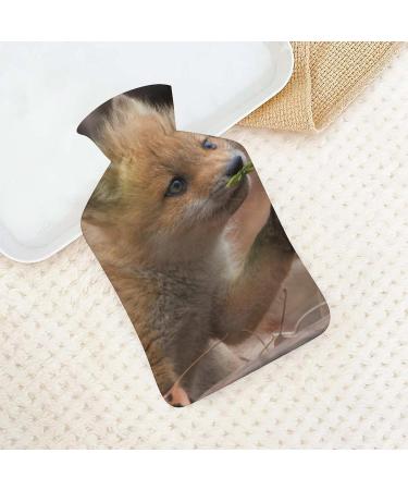 Buy Little Fox Hot Water Bottle with Plush Cover - Ideal Bed Warmer for Adults & Kids - 26.5x15.3cm - International Shipping Available - Buy Online on GoSupps.com