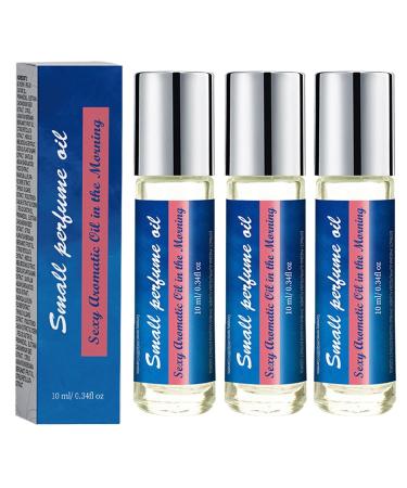 Perfume for Men Valentine's Day Sale Rose Perfume Oil Pheromone Perfume for Men Roll on Perfume Oil Portable Perfume for Male (3 Pcs-C)