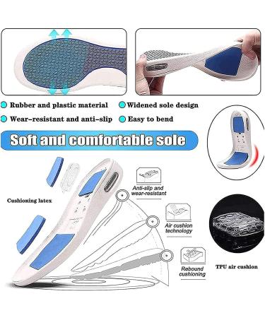 Diabetic Shoes Extra Wide Widths Walking Edema Sneakers Adjustable Slippers Non-slip Lightweight Sandals - Color A, Size 13.5 - Buy Online on GoSupps.com