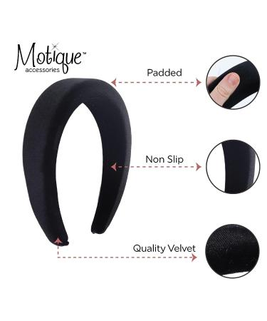 Padded Black Headband for Women and Girls - Fashion Hair Styling Accessory - Buy Online on GoSupps.com