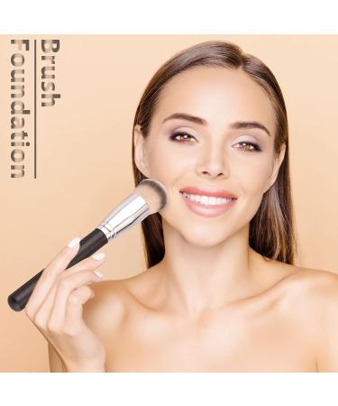 Yoseng Foundation Brush - Premium Synthetic Angled Kabuki Brush for Liquid Cream & Mineral Makeup - Perfect for Blending & Sculpting (Models 170 & 270 - Buy Online on GoSupps.com