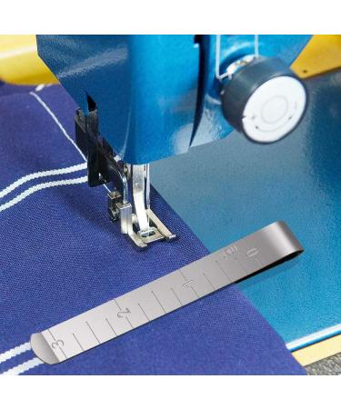 Sewing Clips Pack of 15 - Stainless Steel Hemming Clips with 3 Inches Measurement Ruler - Quilting Supplies for Fabric Pinning and Marking - Buy Online on GoSupps.com