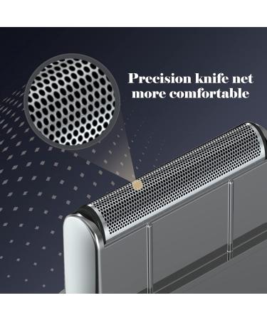 Men's Electric Ultra Thin Razor | Rechargeable Cordless Beard Trimmer | Travel-Friendly USB Mini Razor for Facial Care | Silver - Buy Online on GoSupps.com