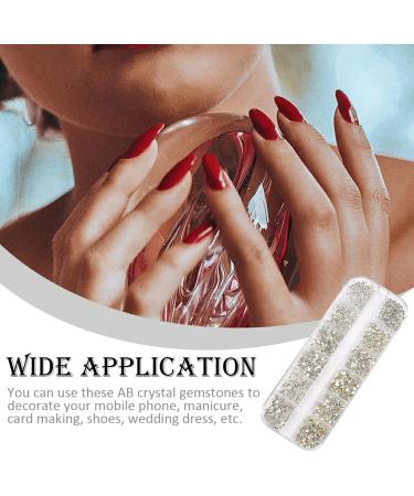 Dajidafu 1 Bag Glass Crystal Eye-catching Flat Bottom Perfect Match Personalized Nail Rhinestones Sweet Gift for Mobile Phone Type 3 - Buy Online on GoSupps.com