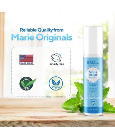 Marie Originals Breathe Blend Essential Oils Sinus Roll on | Natural Eucalyptus Peppermint Lavender Essential Oil Roll on | Aromatherapy Support for Clear Breathing Head Ease Relaxation | 10 mL - Buy Online on GoSupps.com