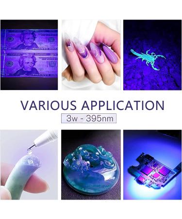 TOEDO 3W UV LED Gel Nail Lamp | 4 Levels Setting Gooseneck Lamp Clip | Professional Nail Dryer for Gel Polish | Black Nail Art Accessories - Buy Online on GoSupps.com