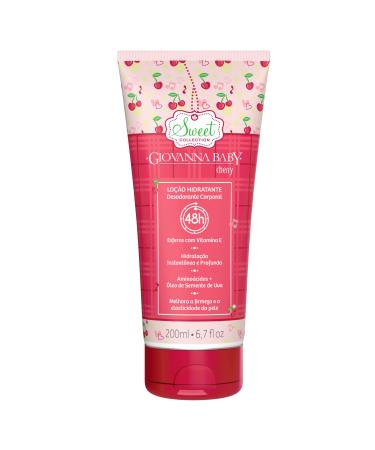 Giovanna Baby - Linha Sweet (Cherry) - Locao Hidratante 200 Ml - (Sweet (Cherry) Collection - Moisturizing Lotion 6.76 Fl Oz)