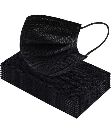 500-Pack Liberty Masks | Made in USA | Black 3-Ply Disposable Face Masks | Adjustable Nose Wire | Breathable & Lightweight | Soft Elastic Ear Loops - Buy Online on GoSupps.com