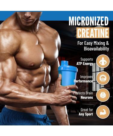 B.rad Micronized 100% Creatine Monohydrate Powder | Unflavored Performance Supplement for Muscle Strength & Recovery | 10.8 Ounces 30 Servings - Shop Internationally - Buy Online on GoSupps.com