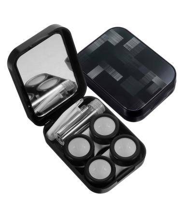 Foytoki 2 sentences colored contact lenses Small contact lens container contact feast case contact lens container from lens storage case travel accompanying box outside plastic