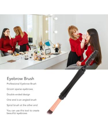 Eyebrow Brush Ergonomic Handle for Comfortable Eyebrow Brush Professional Spiral Angled Double Ended Makeup Tool Portable for Beginners - Buy Online on GoSupps.com