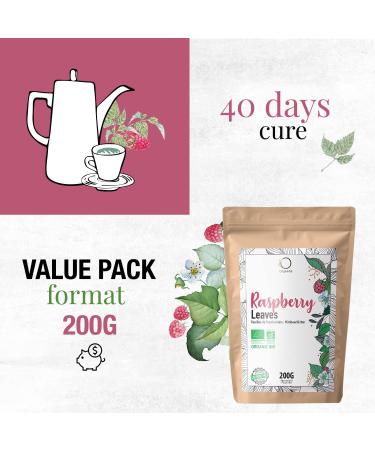 ORIGEENS Organic Raspberry Leaf Tea 200g for Pregnancy, Menstruation & Fertility - Buy Online on GoSupps.com