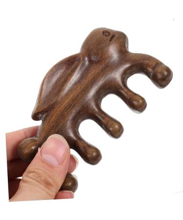 Buy Healvian Massage Comb - Sustainable Green Sandalwood with LED Light for Improved Circulation & Scalp Health - Buy Online on GoSupps.com