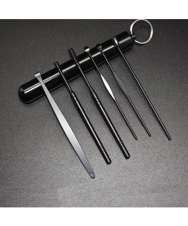 Lletfun Ear Wax Removal Tool Portable with Key Chain Box - Black - Buy Online on GoSupps.com