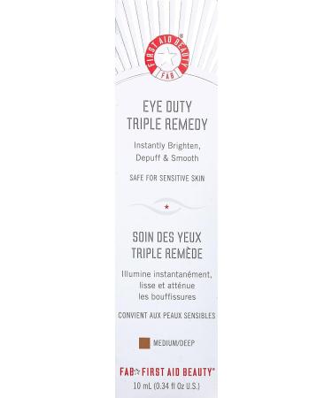 First Aid Beauty Eye Duty Triple Remedy Medium-Deep 10ml - Brighten, Depuff, and Firm - Buy Online on GoSupps.com