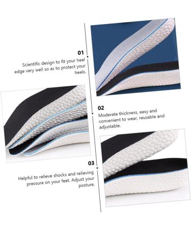 FOMIYES Gel Lift Inserts for Men & Women - Comfortable Insole Pads for Heeled Boots & Shoes - Breathable Heel Lifts for Maximum Comfort & Support - Buy Online on GoSupps.com