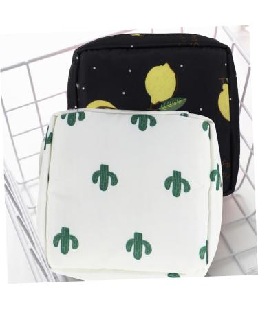 Buy Sewoart 2-Piece Women's Bandage Pack & Menstrual Cups | Portable Cosmetic Bag & Mini Organizer for Tampons & Pads - International Shipping Available - Buy Online on GoSupps.com