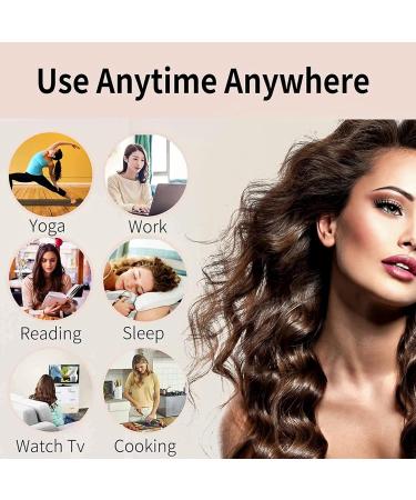 Satin Heatless Curling Set - Curling Stick + Curly Hair Cover Zero Heat Curling Set Big Wave Sleep Lazy Person Curling Hair Artifact Heatless Curly Hair Set for Women (JF-12) - Buy Online on GoSupps.com