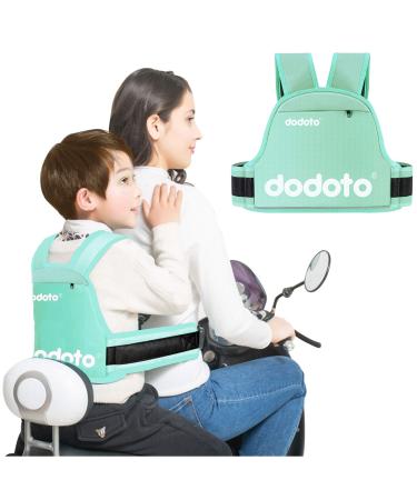 AUVStar Kinder Motorcycle Service seat belt for children's motorcycles adjustable children's motorcycle Gurtzeug with reflective stripes suitable for boys and girls from 1-10 years green - Buy Online on GoSupps.com