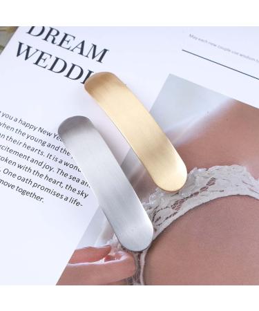 Iaceble French Metal Bar Hairclip - Minimalist Gold Geometry Hair Barrette for Women and Girls - Buy Online on GoSupps.com