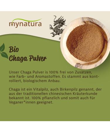  mynatura Mynatura Organic Chaga Powder 100g | Vital Mushroom from the Wild Collection | Finely Ground | For Chaga Tea and Lattes - Buy Online on GoSupps.com