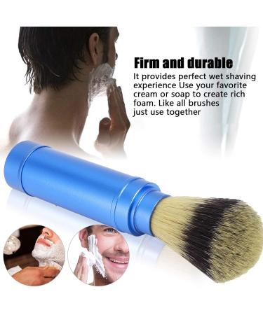 Premium Shaving Brush | Portable Barber Brush for Men | Travel Grooming Tool | Beard & Facial Cleansing Tool - Buy Online on GoSupps.com