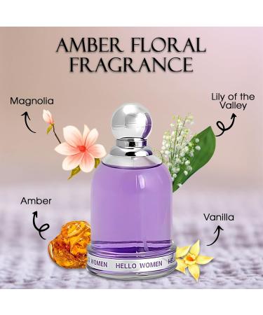 Women's Spray Perfume Hello Women Long Lasting Eau De Parfum Cologne for Women Refreshing Floral Fragrance for Casual Use Ideal Holiday Gift 3.4 Fl Oz - Buy Online on GoSupps.com