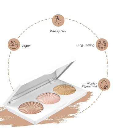 Ofra Cosmetics Rodeo Drive Highlighter - Champagne Highlighter Palette, Vegan Formula - Buy Online on GoSupps.com