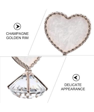 Minkissy Nail Art Display Stand Nail Color Mixing Board Nail Art Pallet Gel Manicure Tool Nail Art Painting Resin Nail Earring Display Stand Nail Mixing Crystal Heart-shaped Diamond Bottom Assorted Color 1 - Buy Online on GoSupps.com