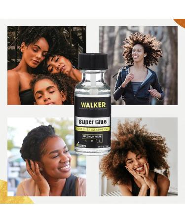 Wig Glue Lace Front Waterproof Latex-Free and Oil-Resistant Wig Adhesive Glue Strong Hold Invisible Bonding Adhesive Hair Glue for Wigs (15ml) - Buy Online on GoSupps.com