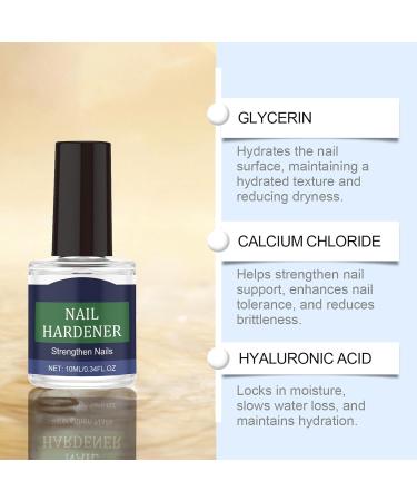 Nbzsmlkn Nail Hardener With Hyaluronic Acid Treatment With Hyaluronic Acid Nail Hardener With Vitamins And Minerals Nourishing Solution Strengthener For Damaged Nails 4 pieces - Buy Online on GoSupps.com