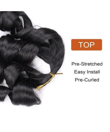 French Curly Braiding Hair 14 Inch - 8 Packs Pre Stretched for Box Braids | Bouncy Loose Wavy Spiral Curls | French Curl Crochet Braids - Extensions - Buy Online on GoSupps.com