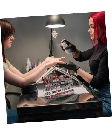 Housoutil 1 Set Nail Display Board Nail Art Tips Chart Display Strips Nail Tip Display Board Acrylic Display Risers Nail Color Card Display Board Sample Display Stand Stainless Steel Bracket - Buy Online on GoSupps.com