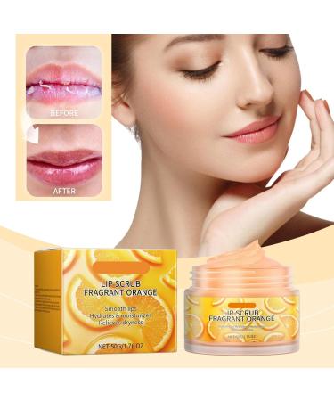 Orange Lip Scrub Orange Lip Scrub Lip Exfoliator Can Repair And Diminish Lip Wrinkles To Remove Dead Skin And Lip Skin Care (3PC 50G) - Buy Online on GoSupps.com