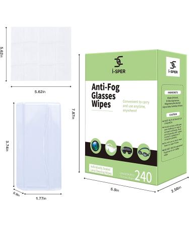 250 Count Anti-Fog Glasses Cleaning Wipes | Individually Wrapped Defogging Lens Wipes | Quick-Dry & Suitable for All Glasses & Electronics - Buy Online on GoSupps.com