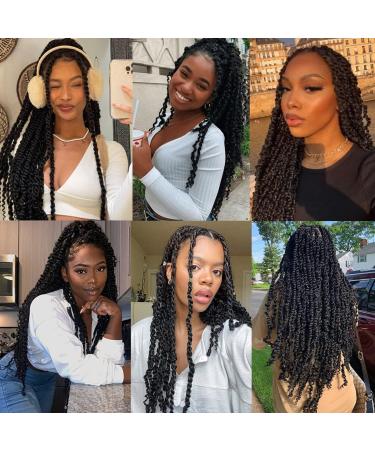 Leeven 30 Inch Passion Twist Crochet Braids Hair for Butterfly Locs - 1 Pack Long Water Wave Crochet Hair | Bohemian Braids 1B# 30 Inch - Buy Online on GoSupps.com