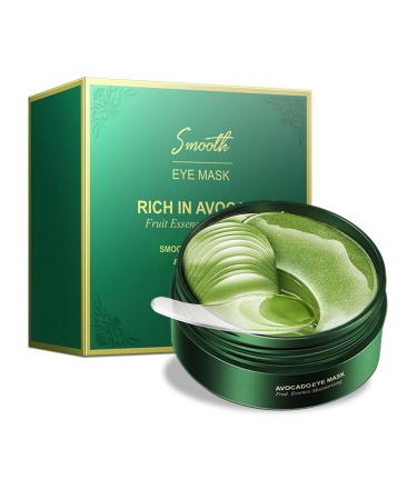Phebo Under Eye Patches for Dark Circles 24K Gold Eye Mask - 60 Pcs Eye Masks for Dark Circles Puffiness Wrinkle - Skin Care with Collagen Hyaluronic Acid - Rejuvenating Hydrogel Eye Patch(GREEN)