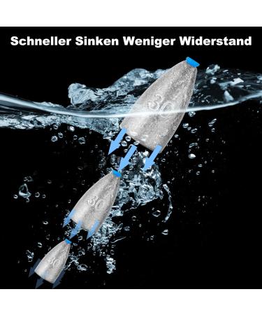 Vepepe 50-Piece Texas & Carolina Rig Set - 7 Sizes 0.12 to 1.06 OZ Fishing Weights Dropshot Lead 100 Grain Fish Beads & 20 Swivels - International Shipping Available - Buy Online on GoSupps.com