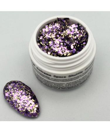 5ml UV Exclusiv Big Glitter Gel Extreme Space Shuttle