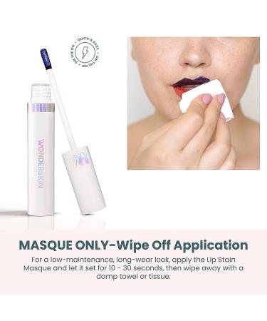 Wonderskin XOXO Masque Lip Stain - Waterproof Nude Long Lasting Transfer Proof Tint - Pink Lip Makeup - Buy Online on GoSupps.com