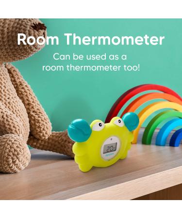 Aycorn Digital Baby Bath Thermometer - LED Fahrenheit Water & Room Temperature Monitor with Safety Warning - Infant Floating Bath Toy - Buy Online on GoSupps.com